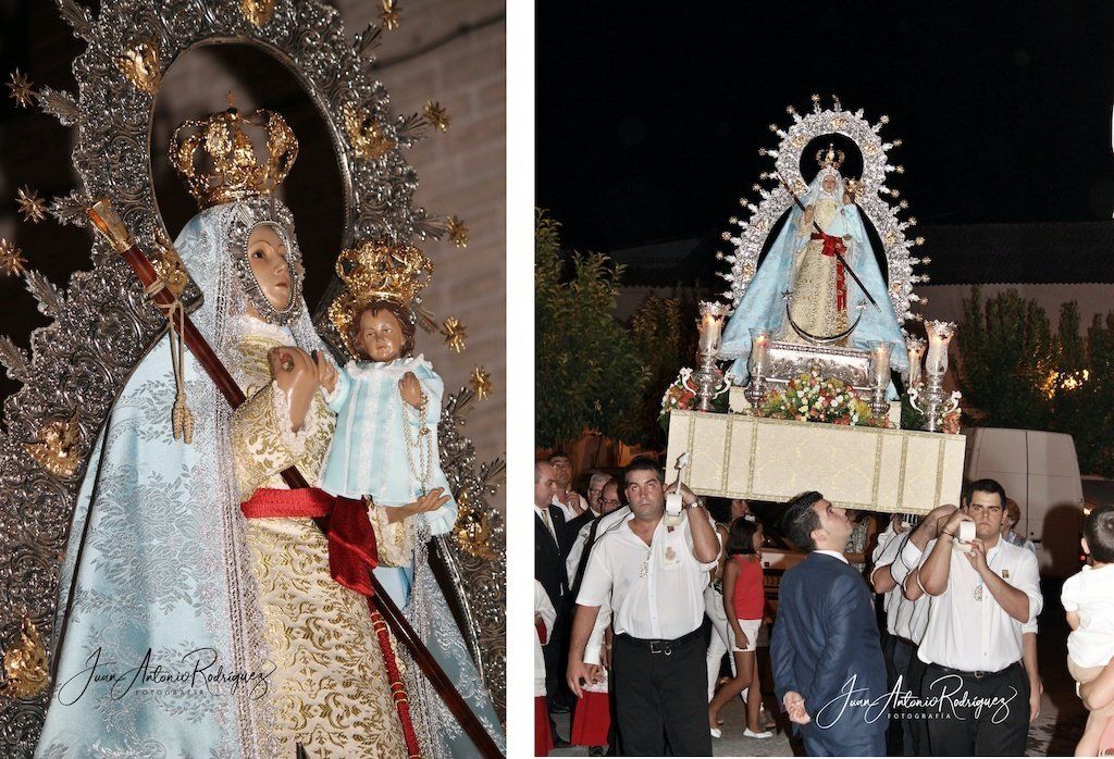 Momentos de la procesión extraordinaria procesion aparicion el carpio 2013