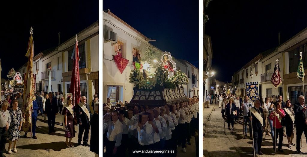 cofradias asistentes en la procesion Virgen de la Cabeza de Marmolejo