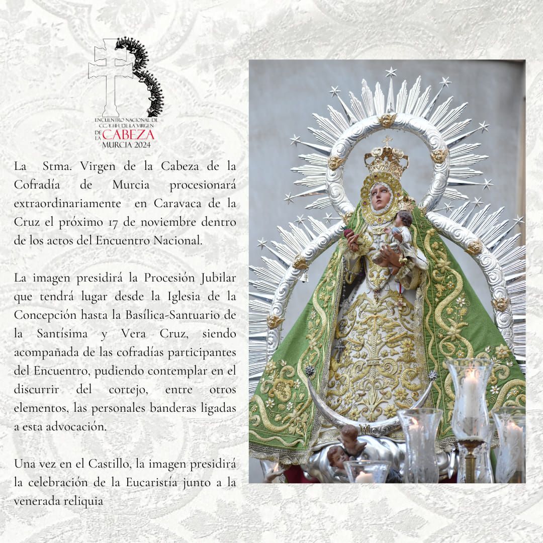 procesion virgen de la cabeza Caravaca De la Cruz Murcia