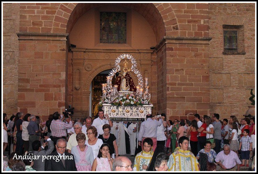Salida en procesión Virgen de la Cabeza de Arjonilla Salida procesion Virgen Cabeza Arjonilla