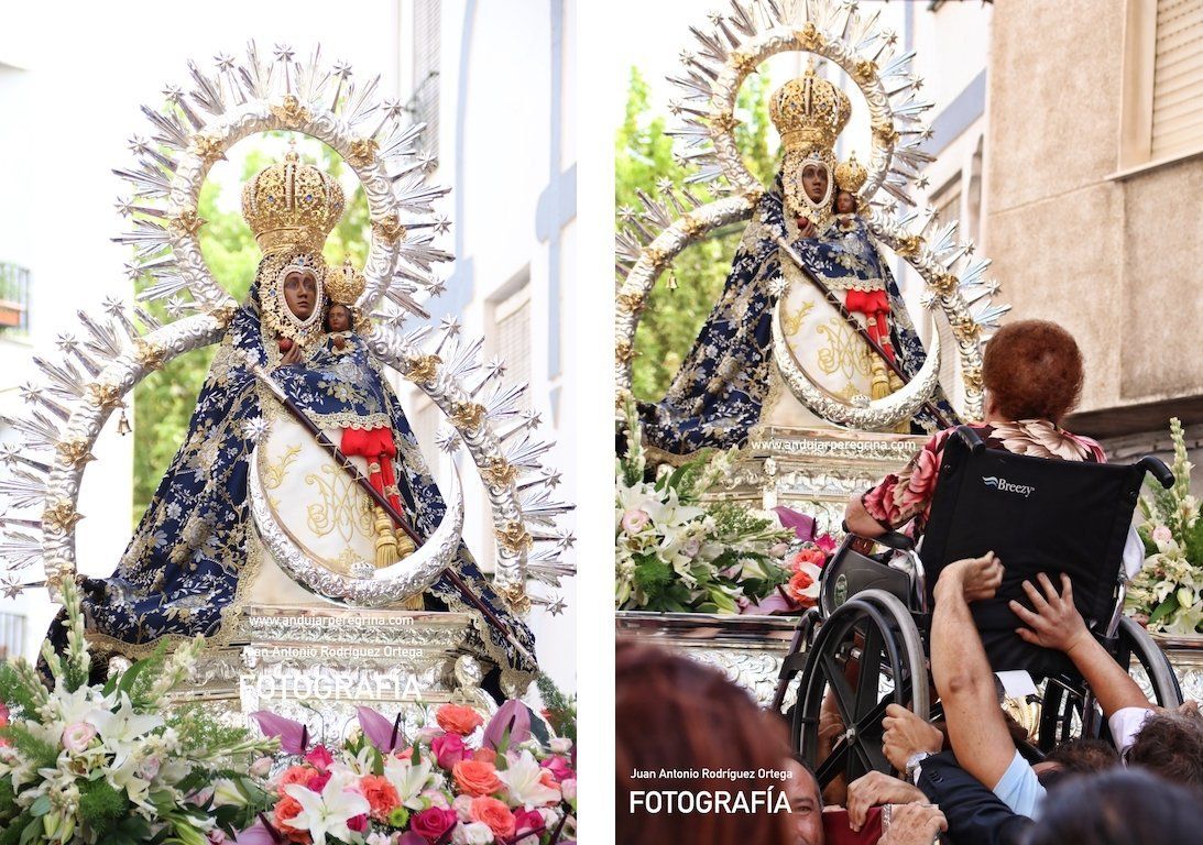 Imagen de la Morenita en Torredelcampo procesion virgen cabeza torredelcampo