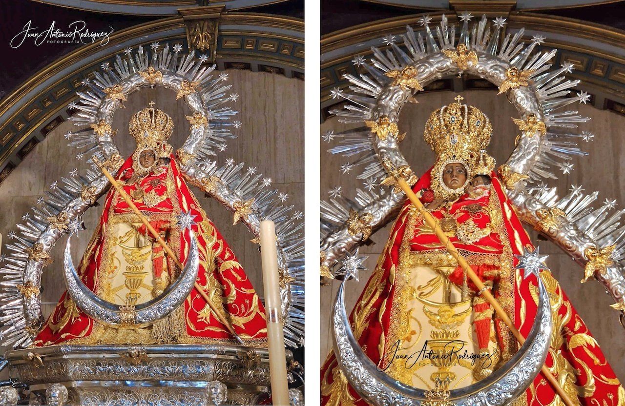 manto virgen de la cabeza romeria 2022