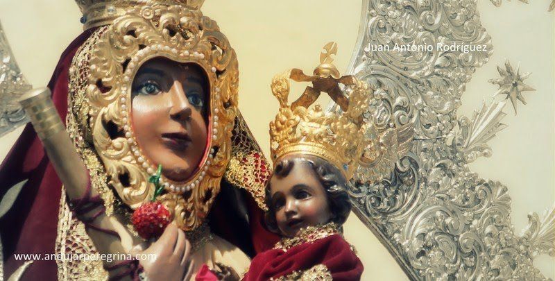 Imagen de la Morenita Villanueva de la Reina virgen cabeza Villanueva reina jaen