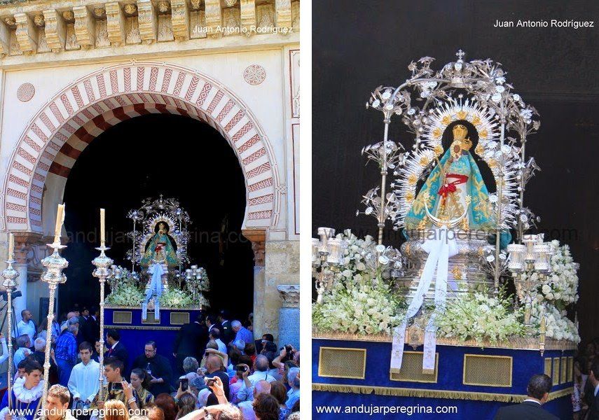 Procesión extraordinaria de la Morenita en Córdoba Virgen de la Cabeza Mezquita Cordoba