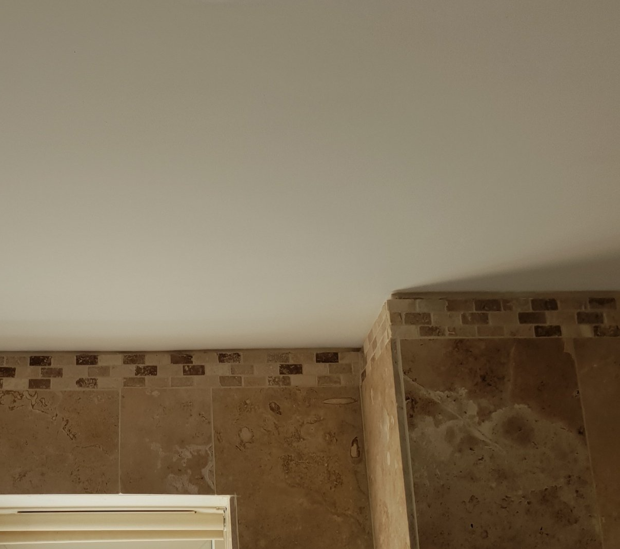 bathroom ceiling after