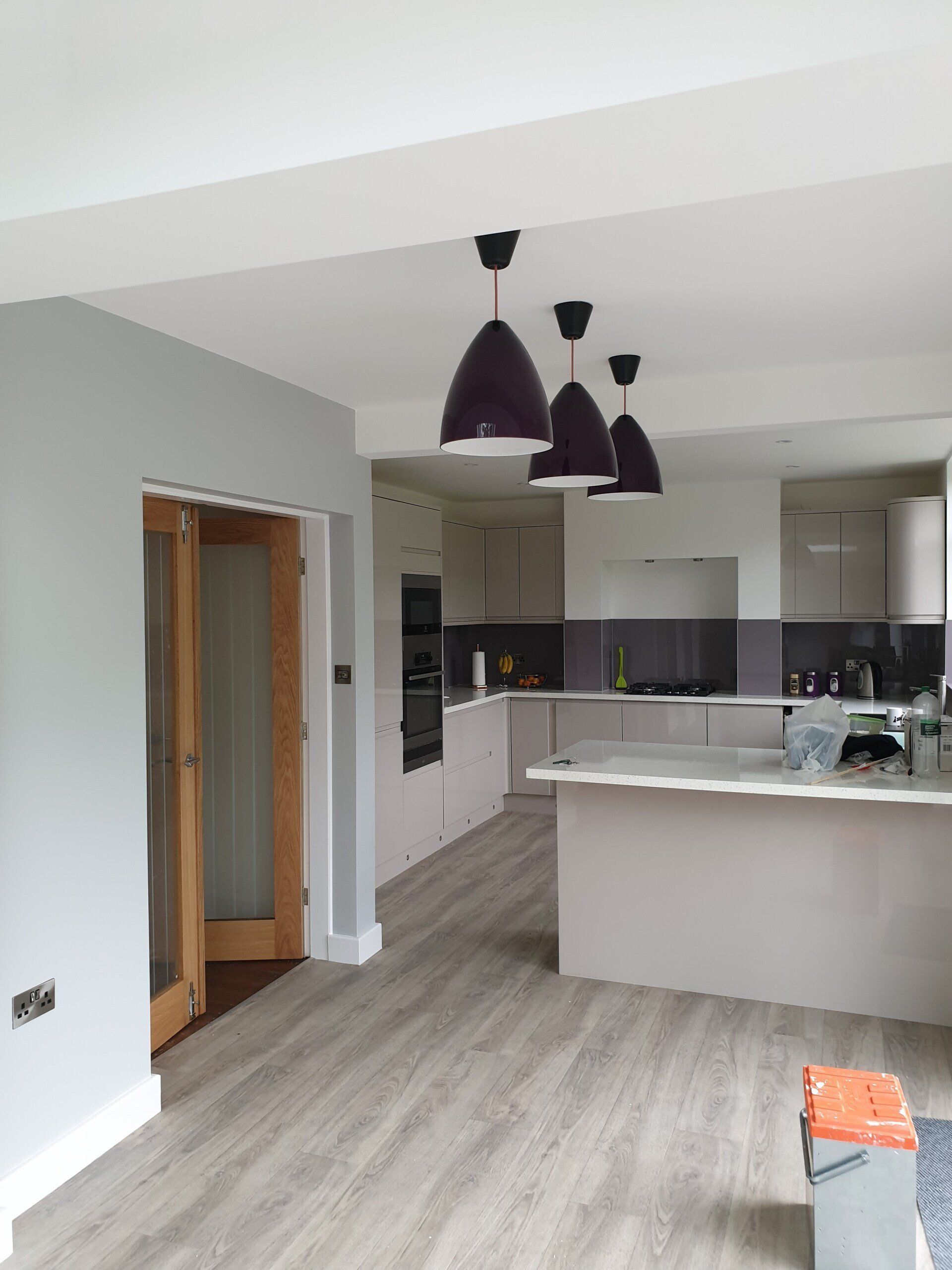 painted kitchen
