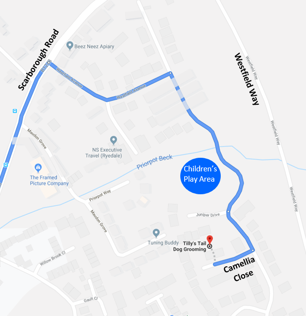 Tilly's Tail Dog Grooming Estate Map Tilly's Tail Dog Grooming Estate Map