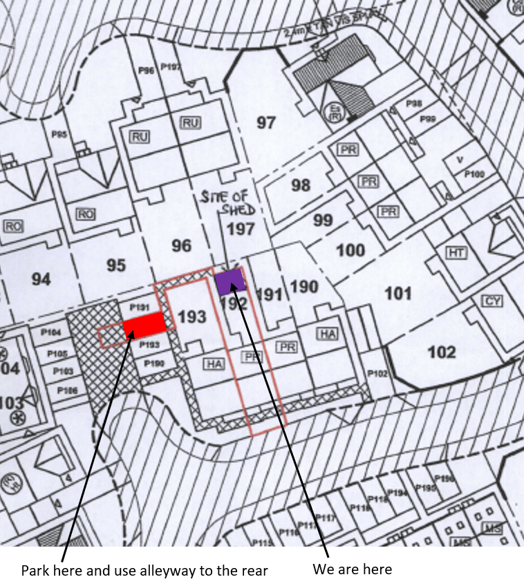 Tilly's Tail Dog Grooming Parking Map Tilly's Tail Dog Grooming Parking Map