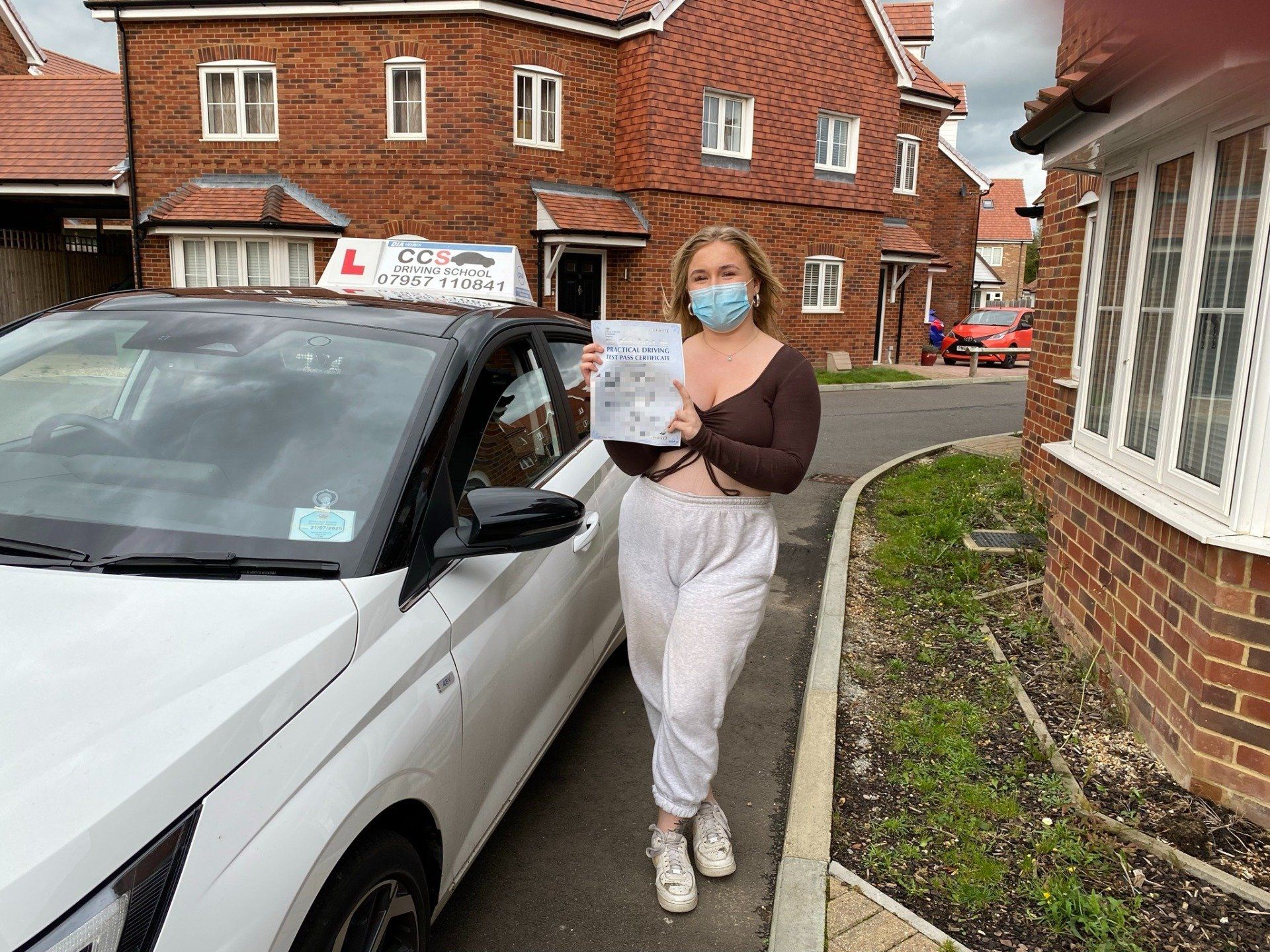 Mackenzie from Hailsham passed her driving test first time
