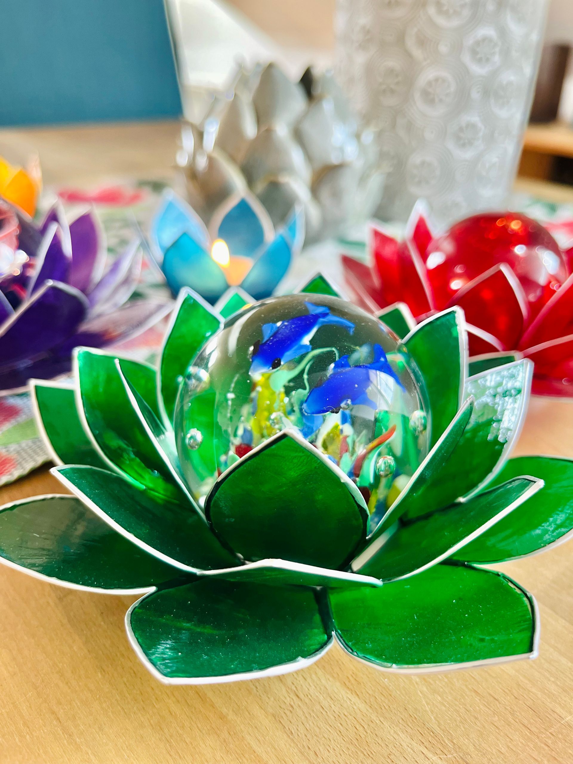 Traumkugel Lotus Kerze