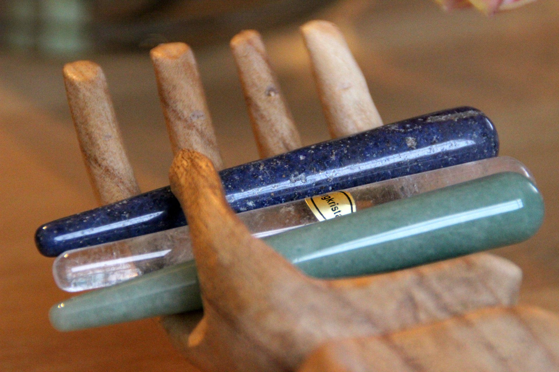 Massagegriffel aus Edelstein