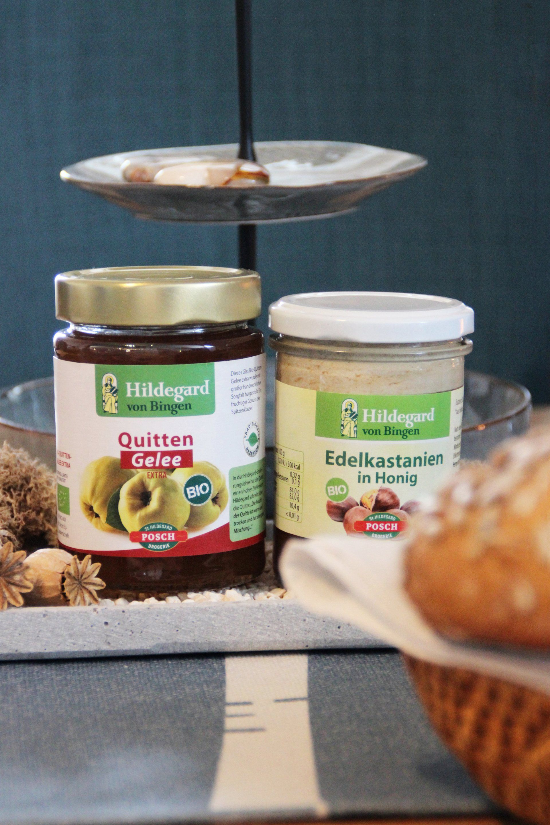 Hildegard von Bingen Quitten Gelee, Edelkastanien Honig