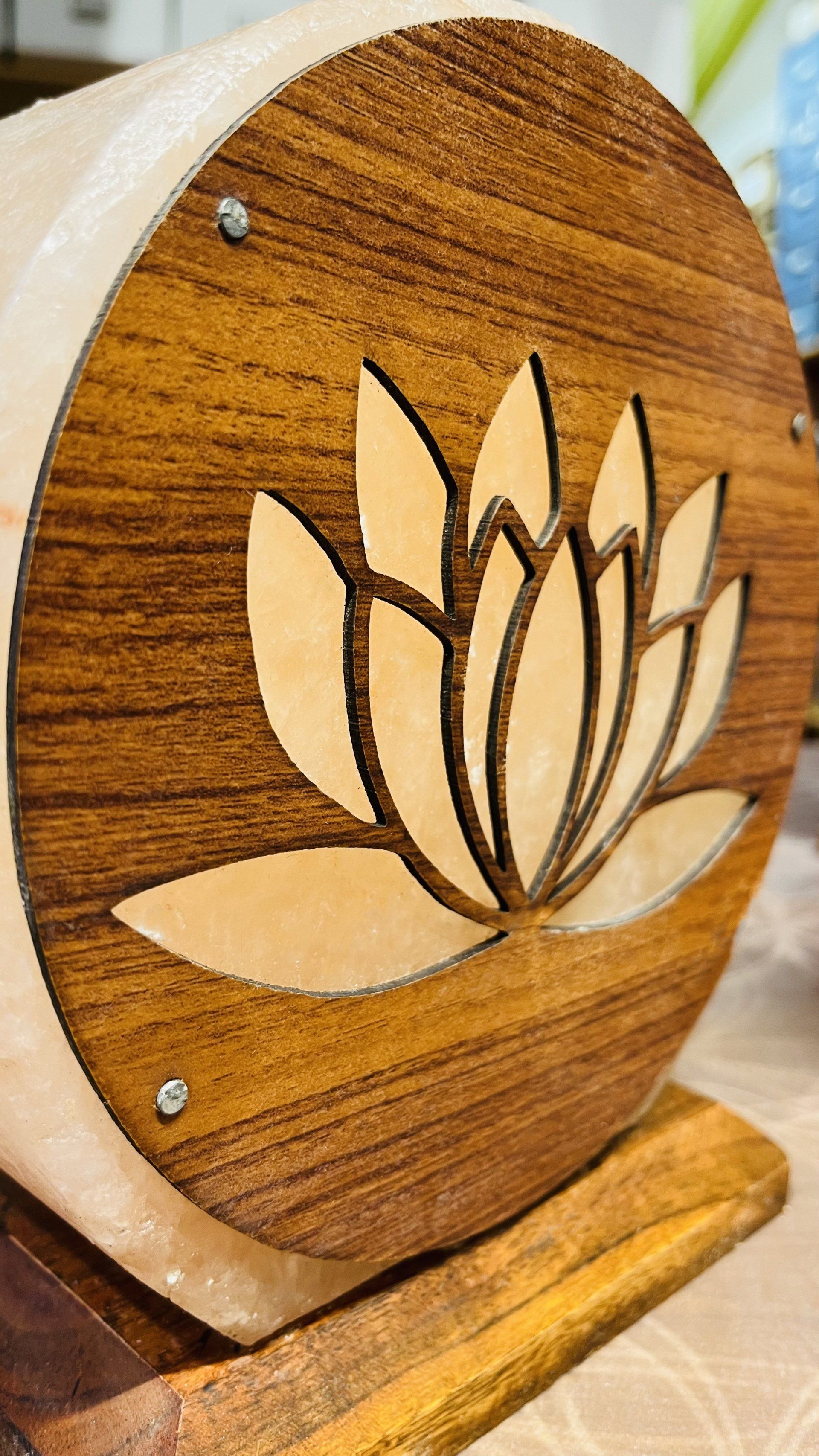 Salzkristalllampe Lotusblume