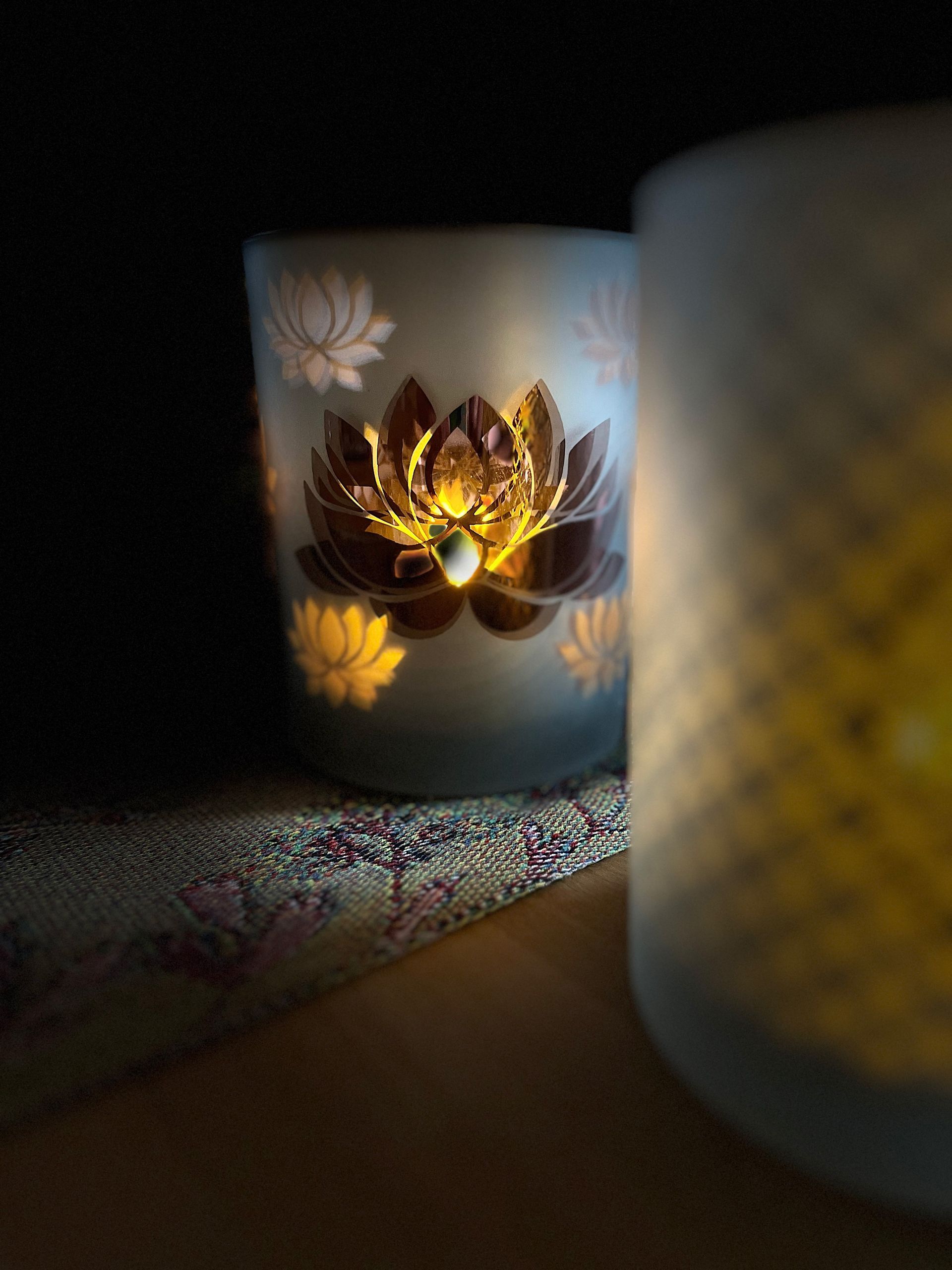 Chakrenkerzen auf Rapswachs