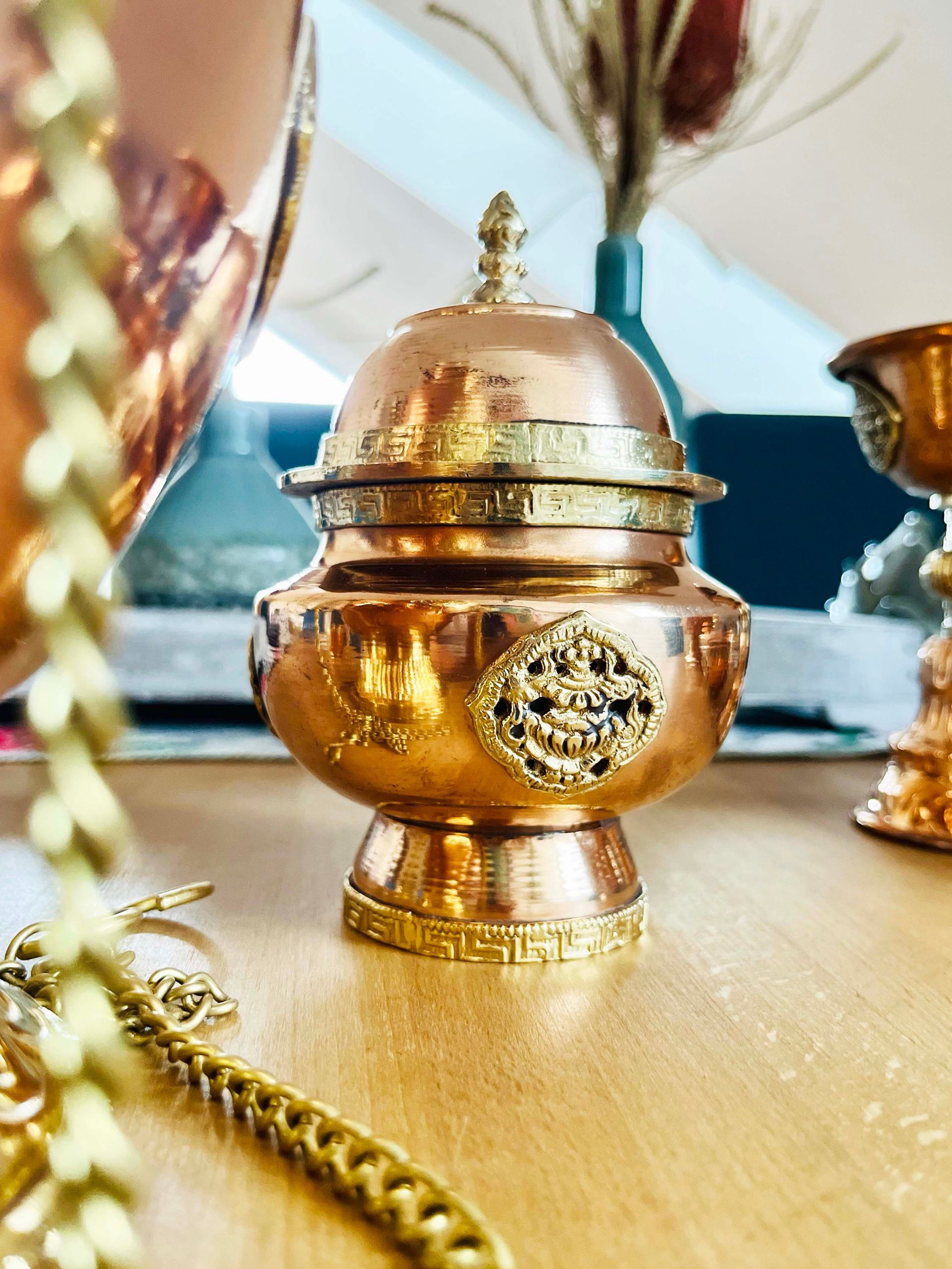 Kupferräuchergefäß