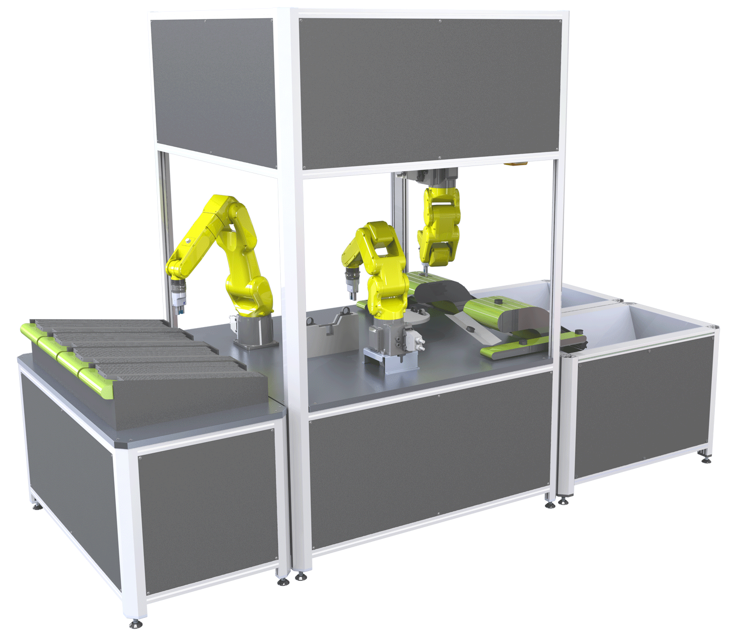 ZEBRA EcoCubes: Beispielhafte Darstellung eines HighCubes und zwei BasicCubes