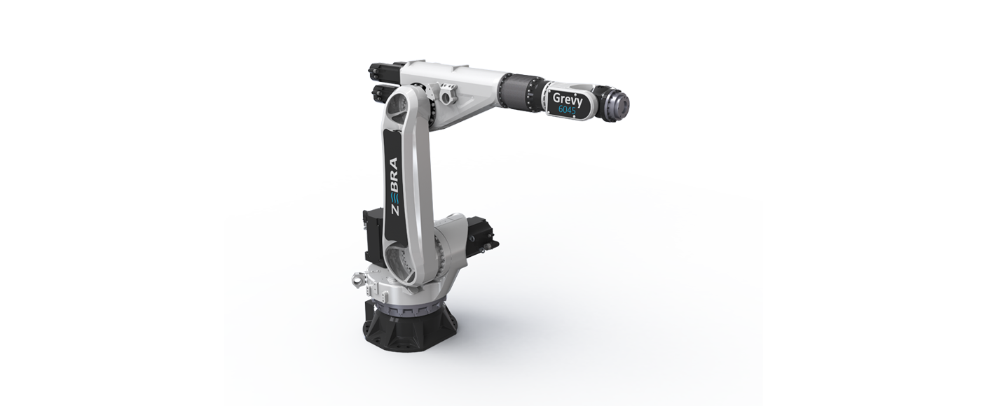 The Grevy Series is ZEBRA's first own industrial robot series.