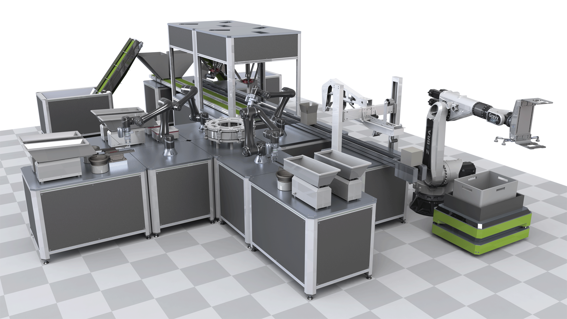 High flexibility and space saving thanks to modularity and compact layout: the ZEBRA EcoSystem.