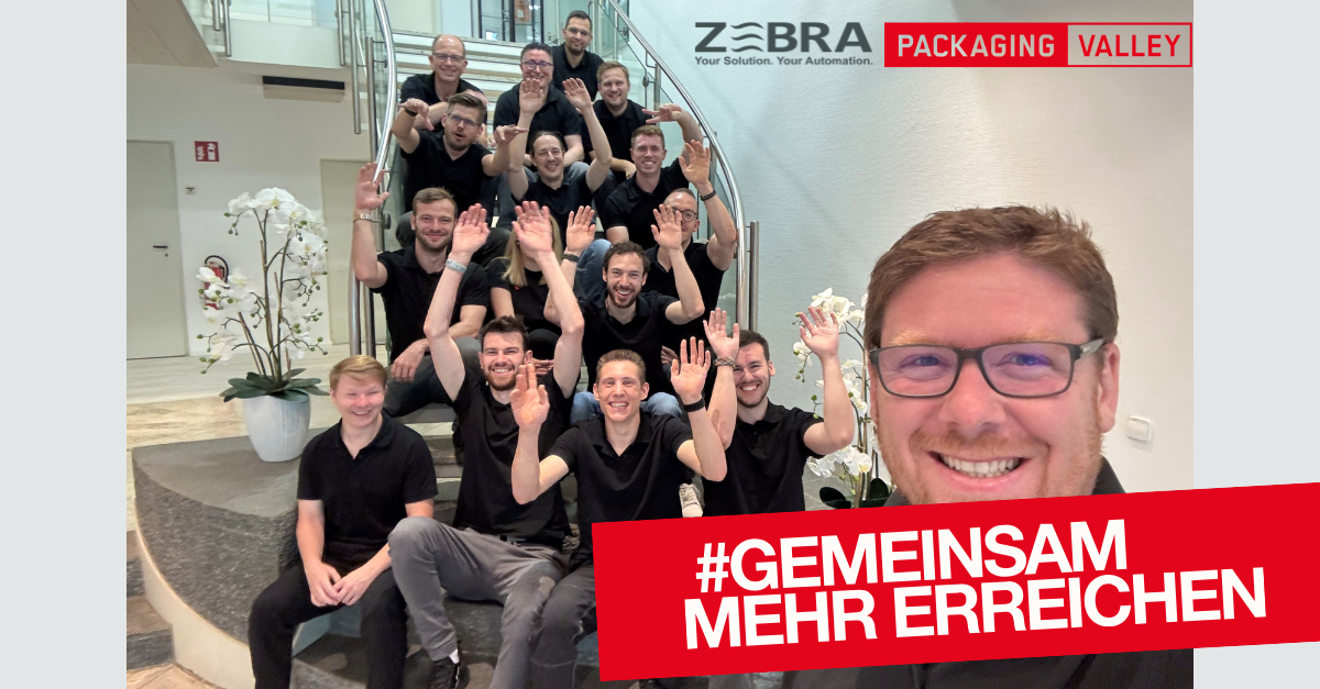 Zebra is part of the Packaging Valley and participates in the #Gemeinsam mehr erreichen