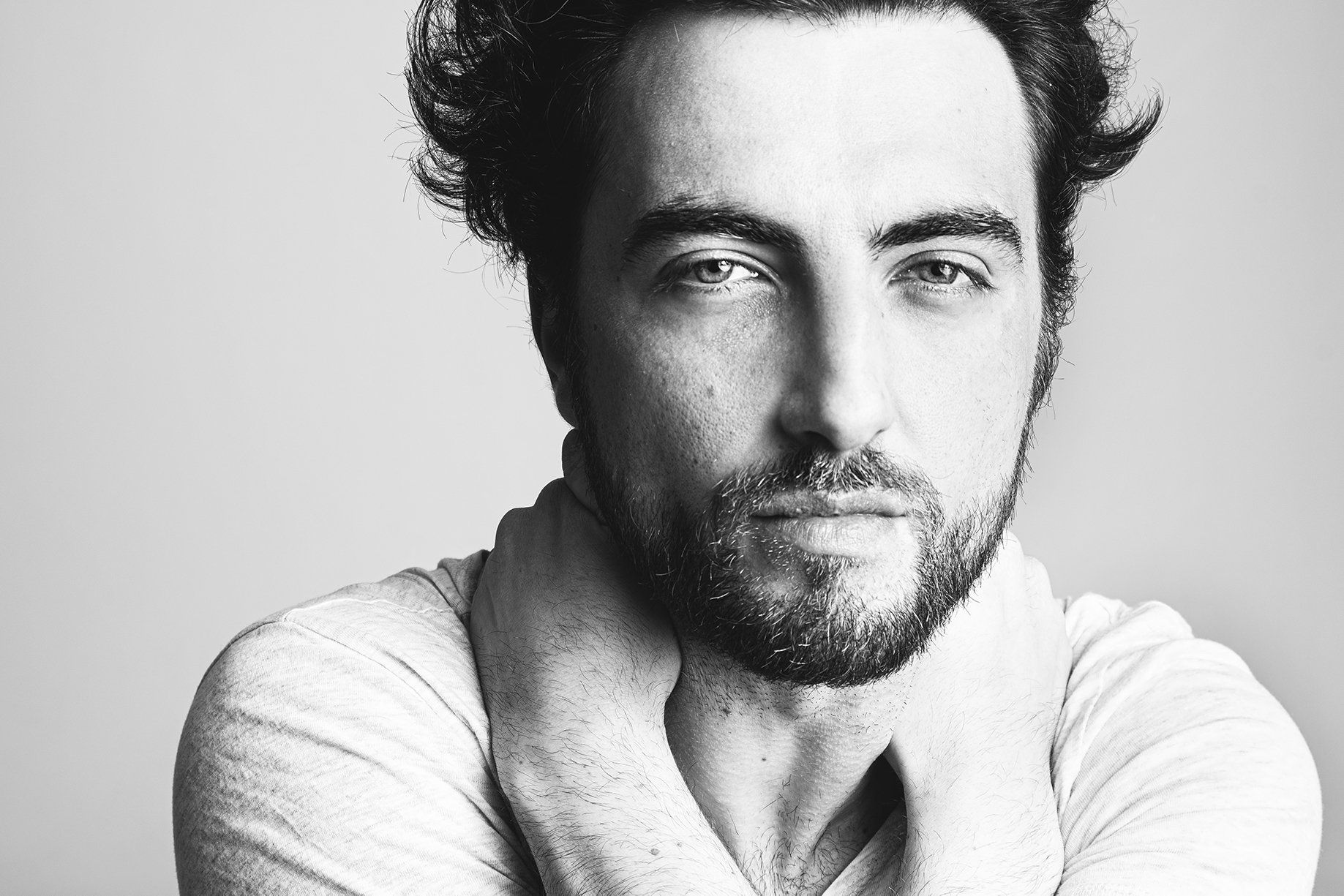 Studioportrait Schwarz Weiß