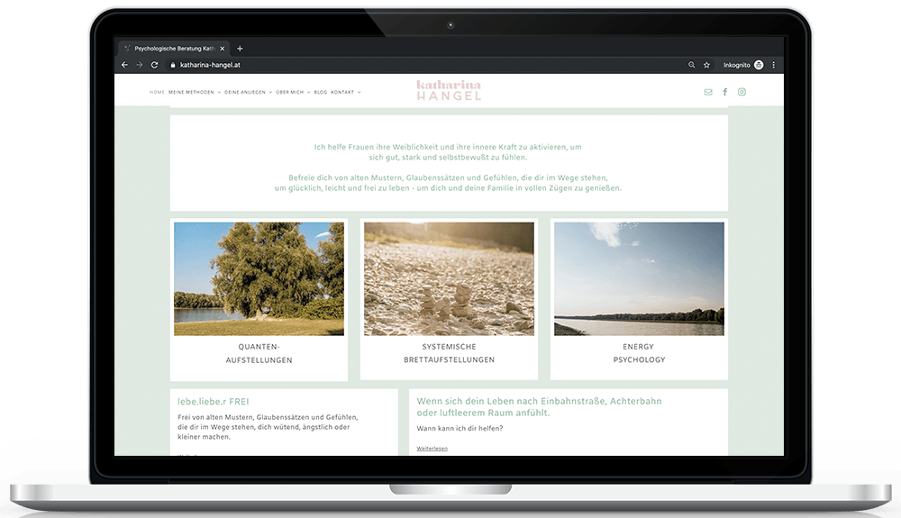 Screeenshots_Website_Katharina_Hangel_Startseite