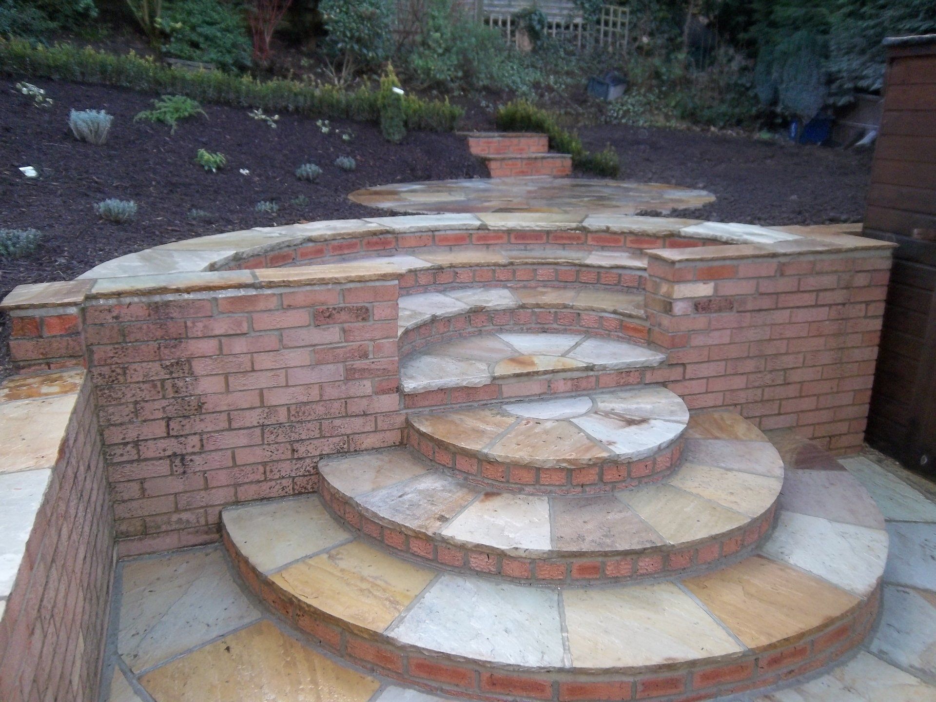 Brick Circular Steps