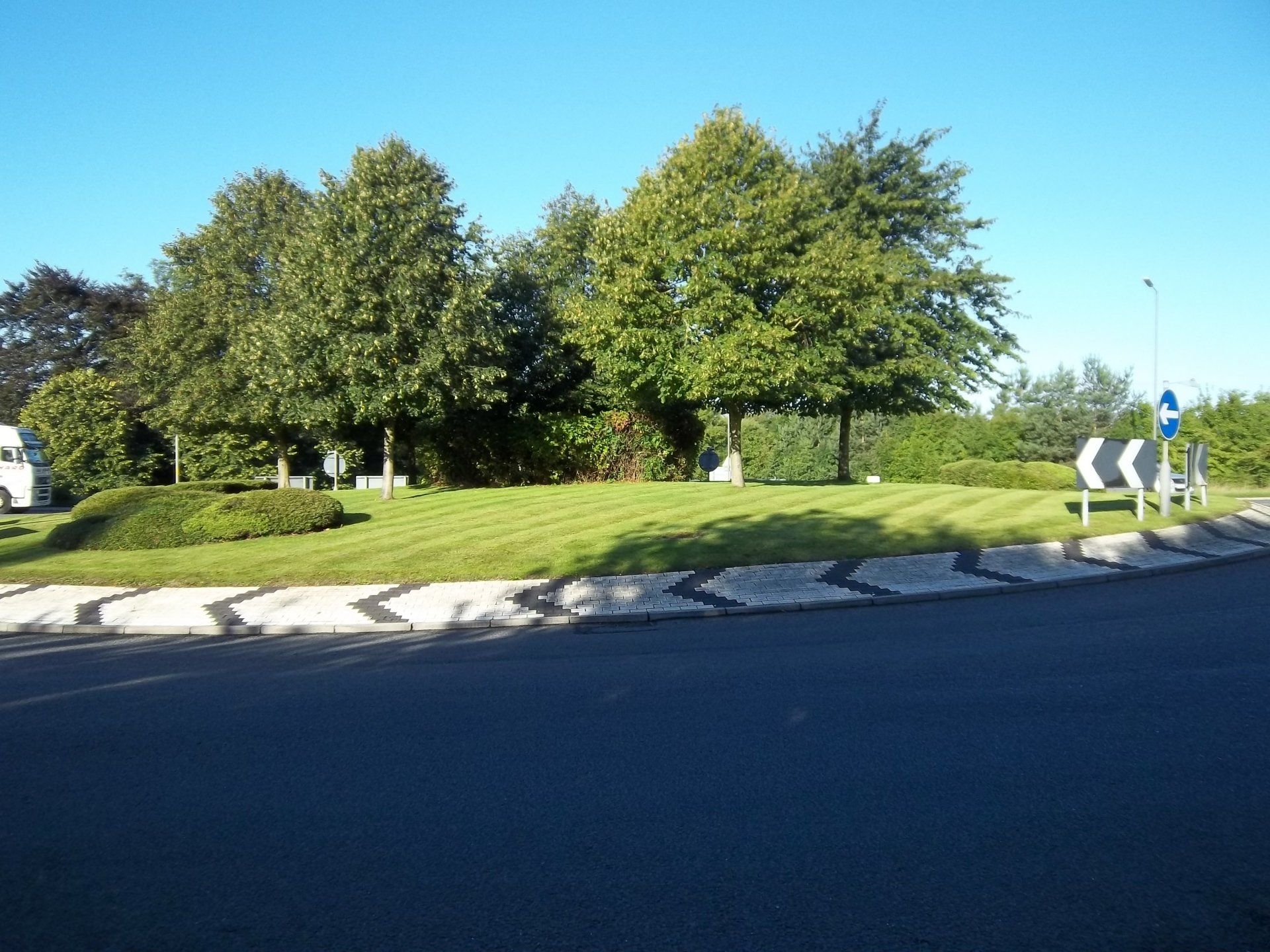 Freshly Cut  Roundabout for Highways England