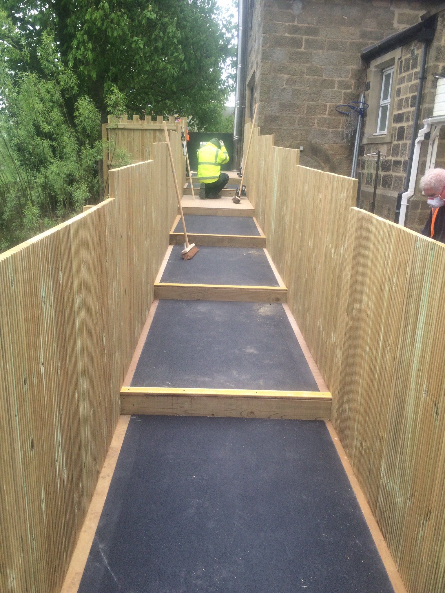 Outdoor Decked Play Area with Access Ramp for NYCC