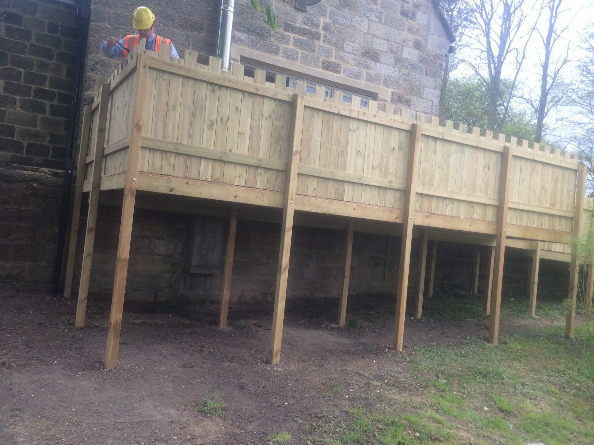 Outdoor Decked Play Area with Access Ramp for NYCC