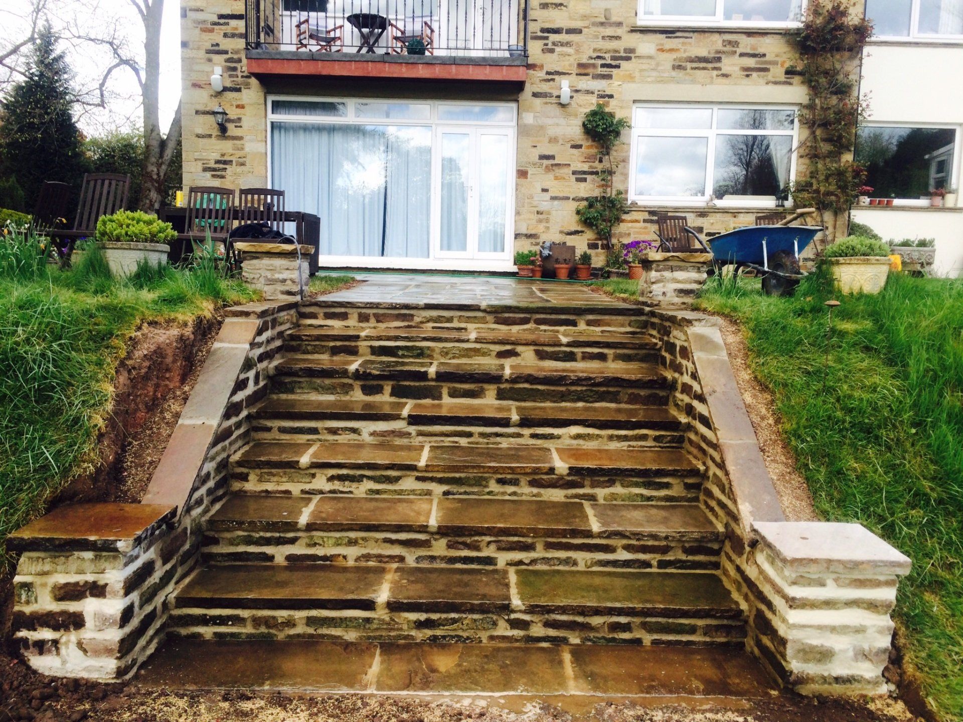 Reclaimed Stone Steps