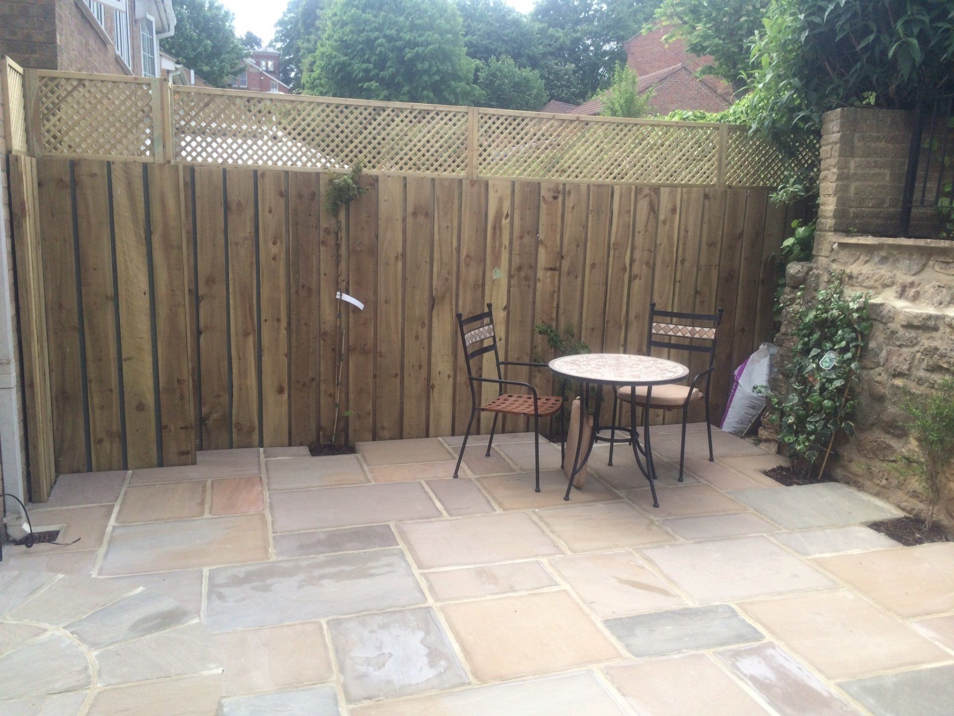 Yorkshire Board Fence with Trellis