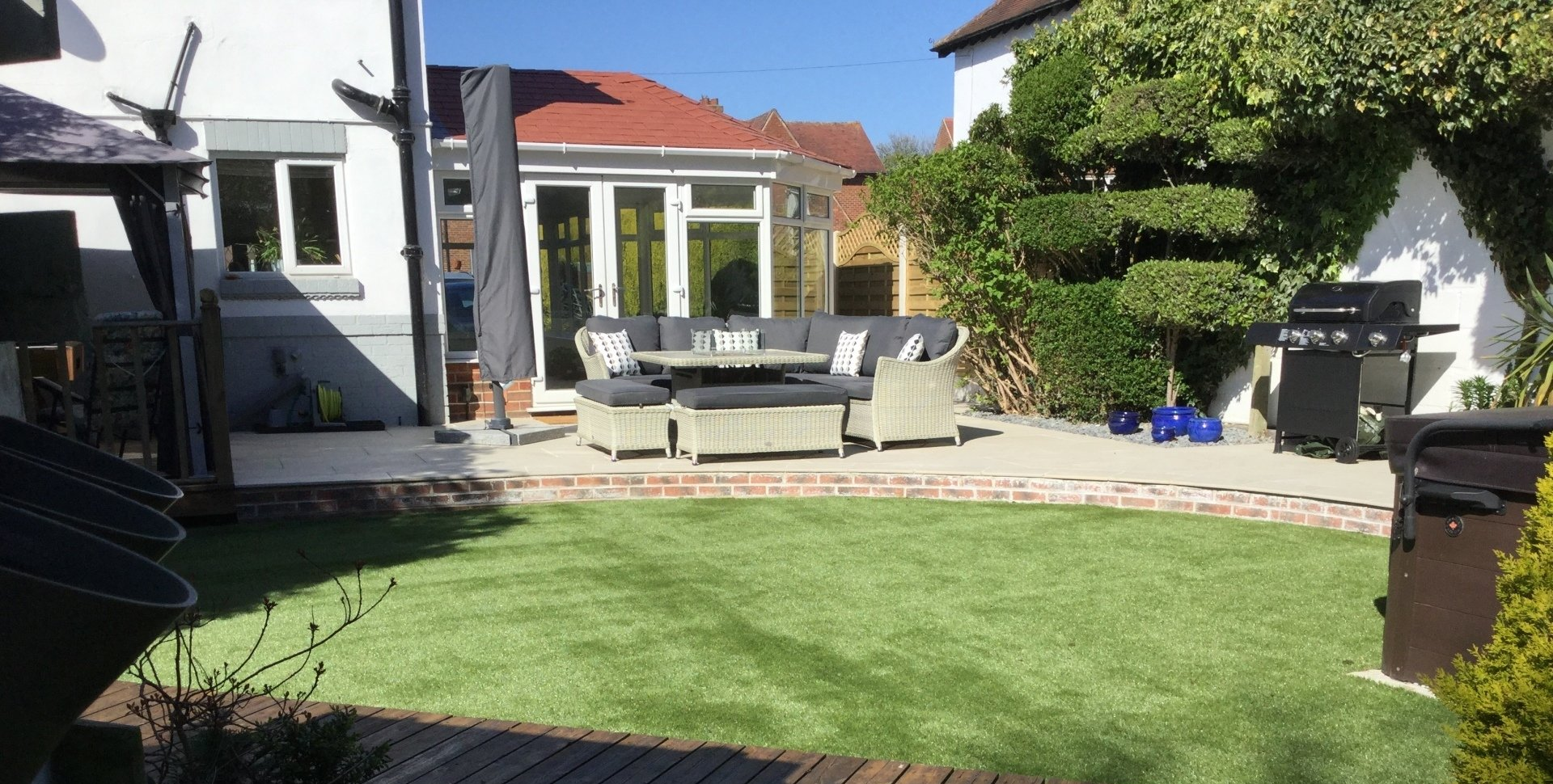 After with new patio