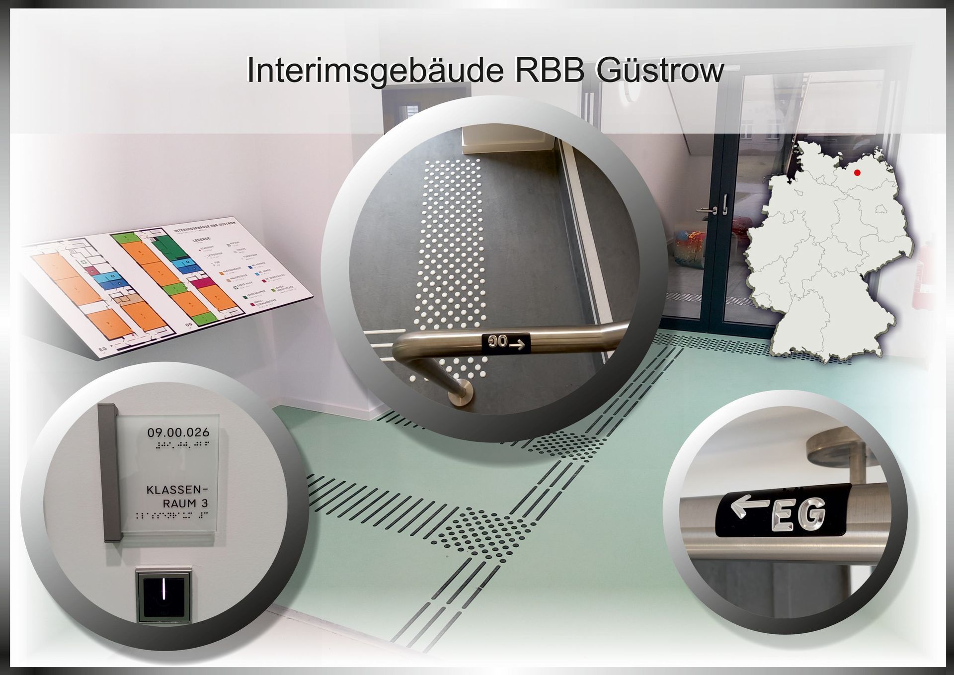 Fertigstellung Leitsystem in Güstrow