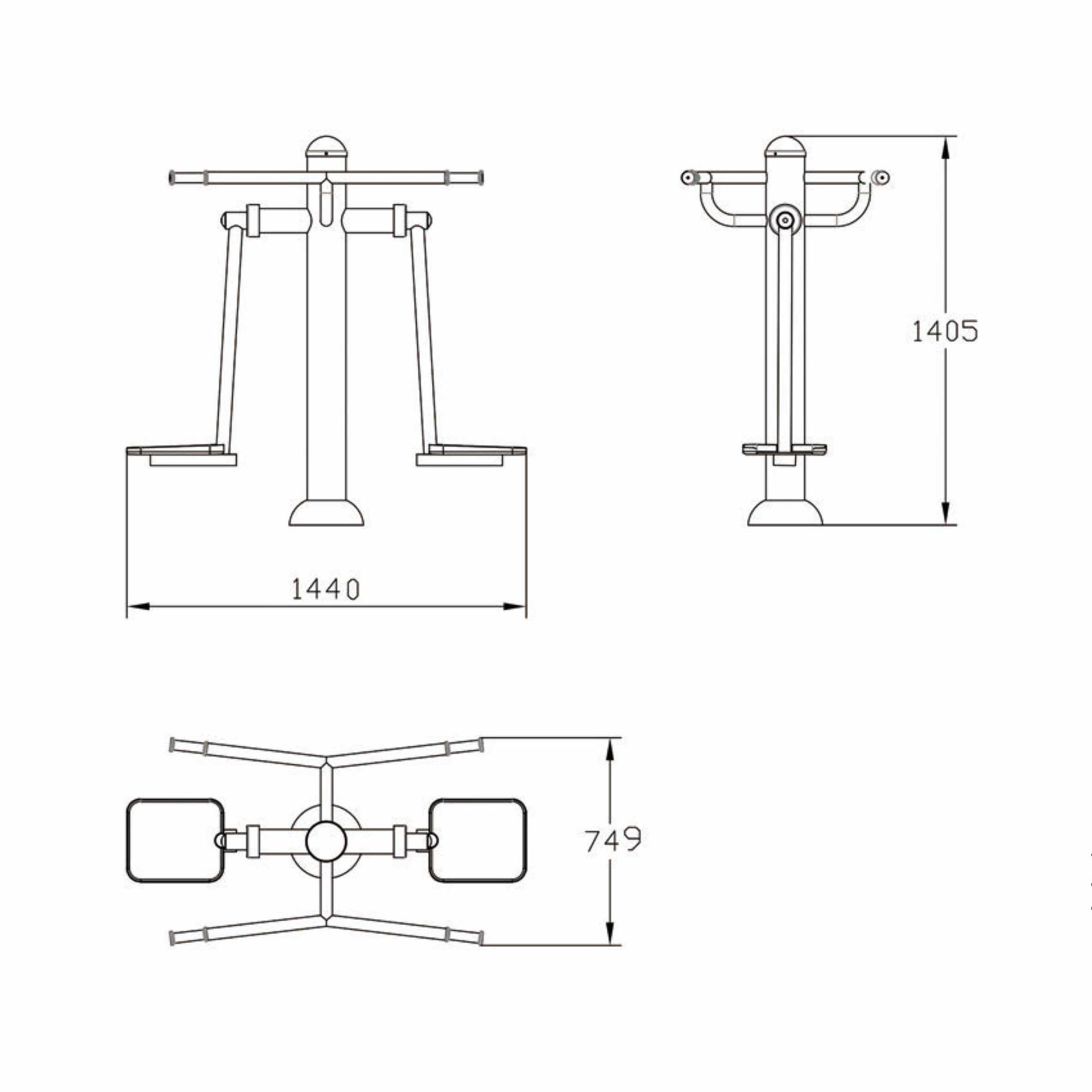 OPTACT-004 OPTIFIT ACTIVE OUTDOOR DOUBLE AIR SURFER DIMENSIONS OPTACT-004 OPTIFIT ACTIVE OUTDOOR DOUBLE AIR SURFER DIMENSIONS