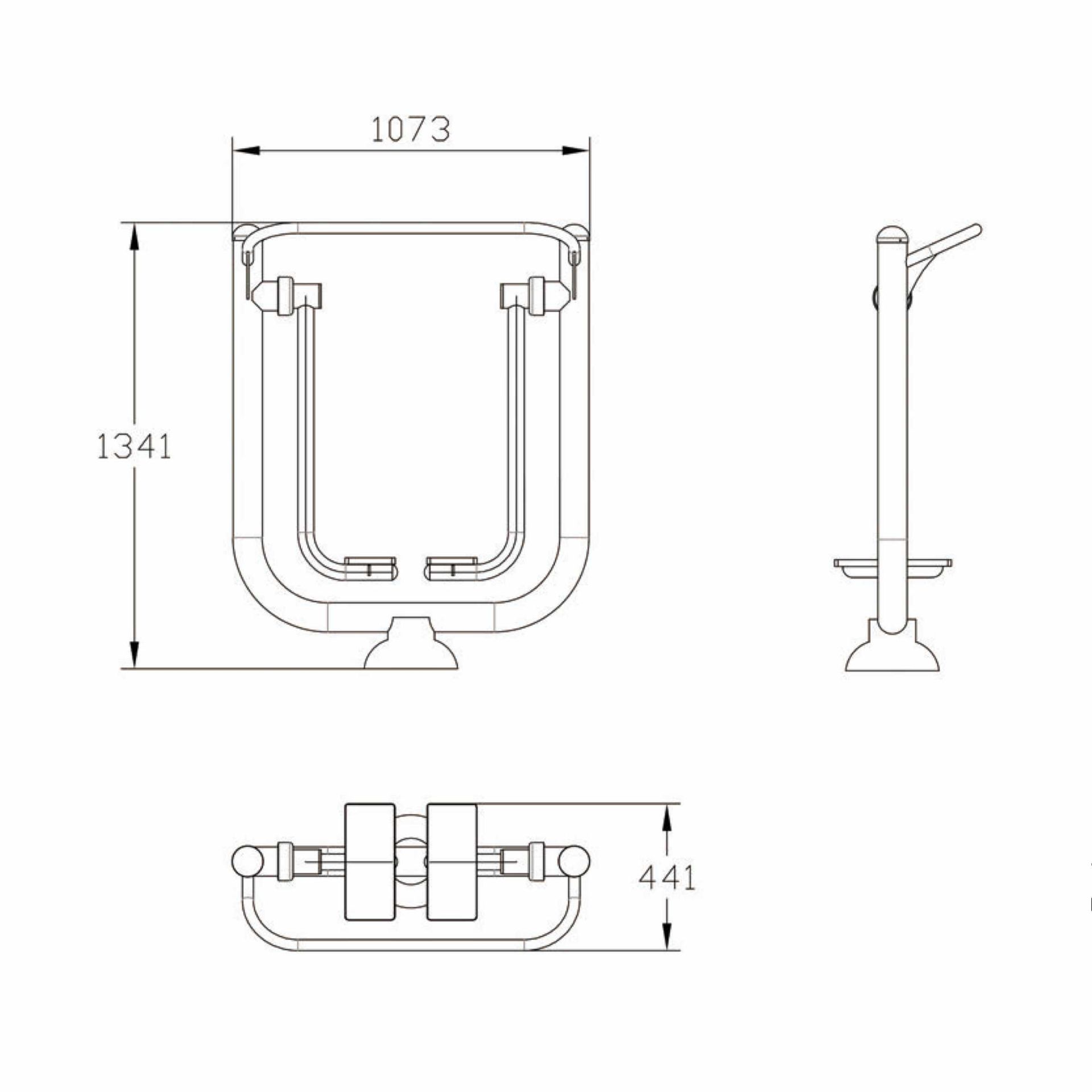 OPTACT-005 OPTIFIT ACTIVE OUTDOOR AIR WALKER DIMENSIONS