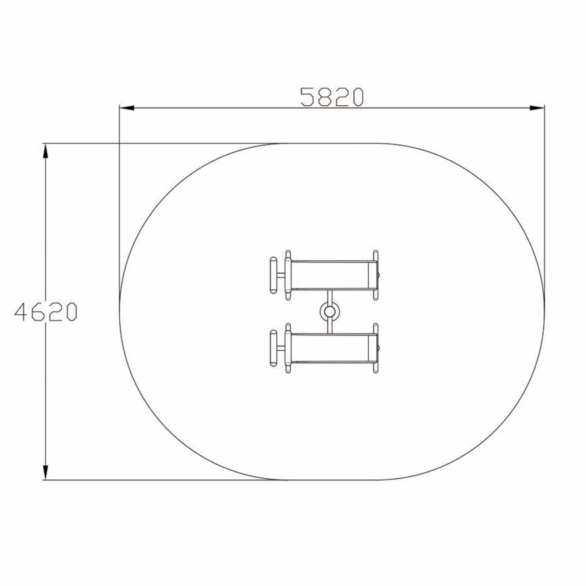 OPTACT-014 OPTIFIT ACTIVE OUTDOOR DOUBLE SIT UP STATION SAFE AREA OPTACT-014 OPTIFIT ACTIVE OUTDOOR DOUBLE SIT UP STATION SAFE AREA