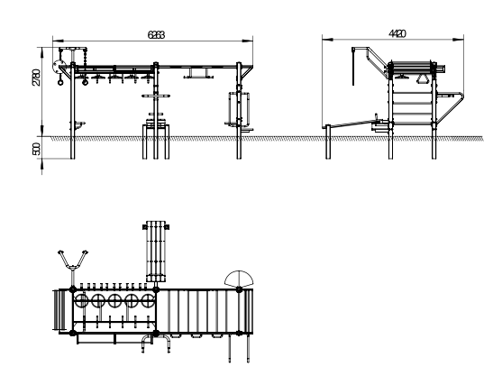 OPTAGI-001-1 OPTIFIT AGILE JUNGLE STATION RIG DIMENSIONS OPTAGI-001-1 OPTIFIT AGILE JUNGLE STATION RIG DIMENSIONS