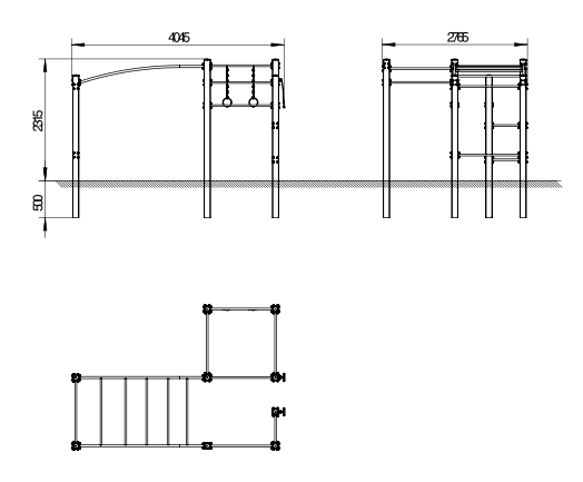 OPTAGI-003 OPTIFIT AGILE POWER QUAD STATION DIMENSIONS OPTAGI-003 OPTIFIT AGILE POWER QUAD STATION DIMENSIONS