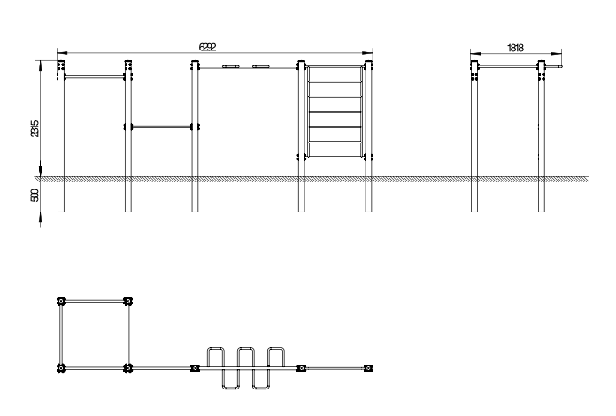 OPTAGI-006 OPTIFIT QUAD-PLUS STATION DIMENSIONS