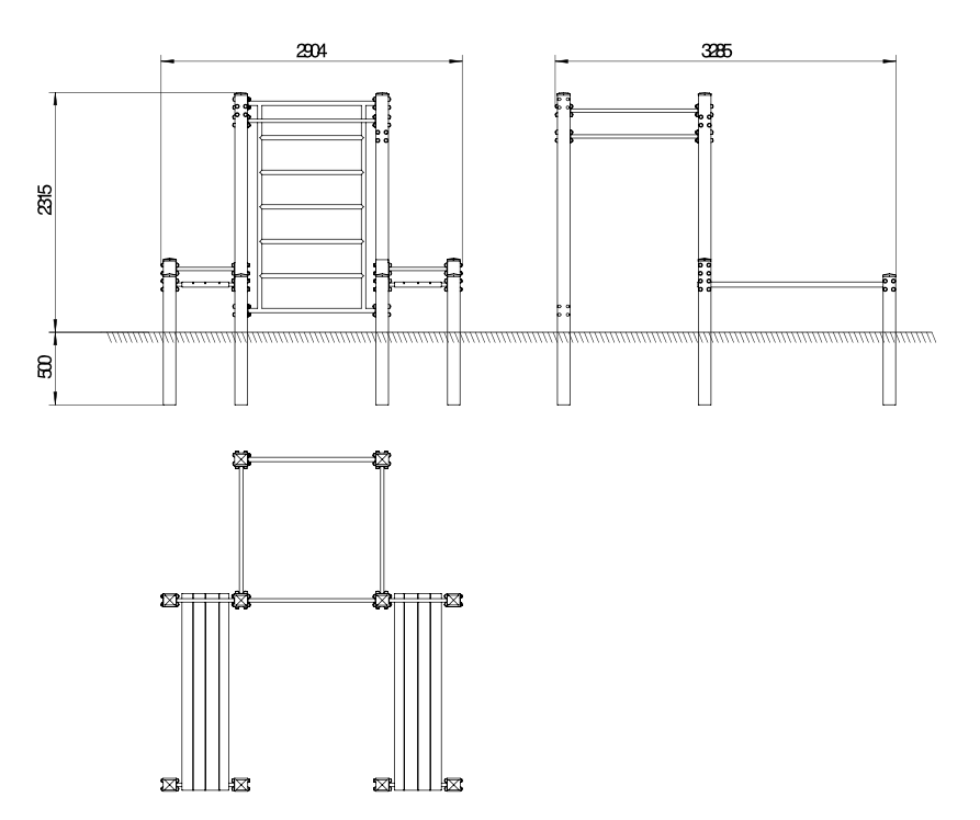 OPTAGI-008 OPTIFIT AGILE MULTI-BENCH STATION DIMENSIONS OPTAGI-008 OPTIFIT AGILE MULTI-BENCH STATION DIMENSIONS