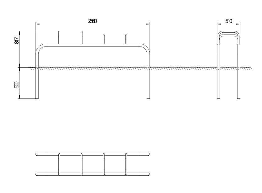 OPTAGI-017 OPTIFIT AGILE MULTI-BARS DIMENSIONS