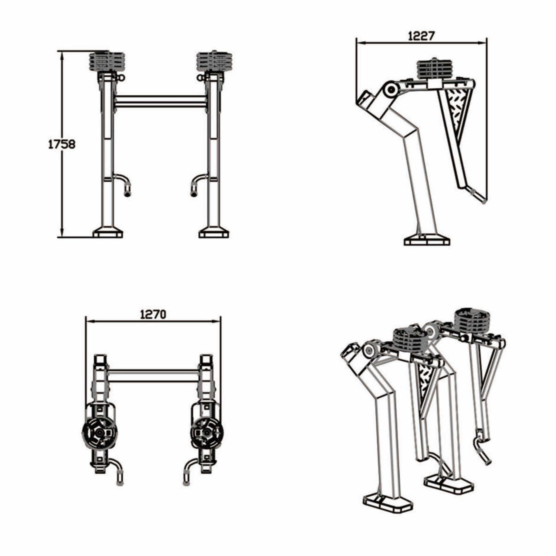 OPTIGN-008 OPTIFIT IGNITE OUTDOOR VARIABLE LOAD STANDING ROW DIMENSIONS OPTIGN-008 OPTIFIT IGNITE OUTDOOR VARIABLE LOAD STANDING ROW DIMENSIONS
