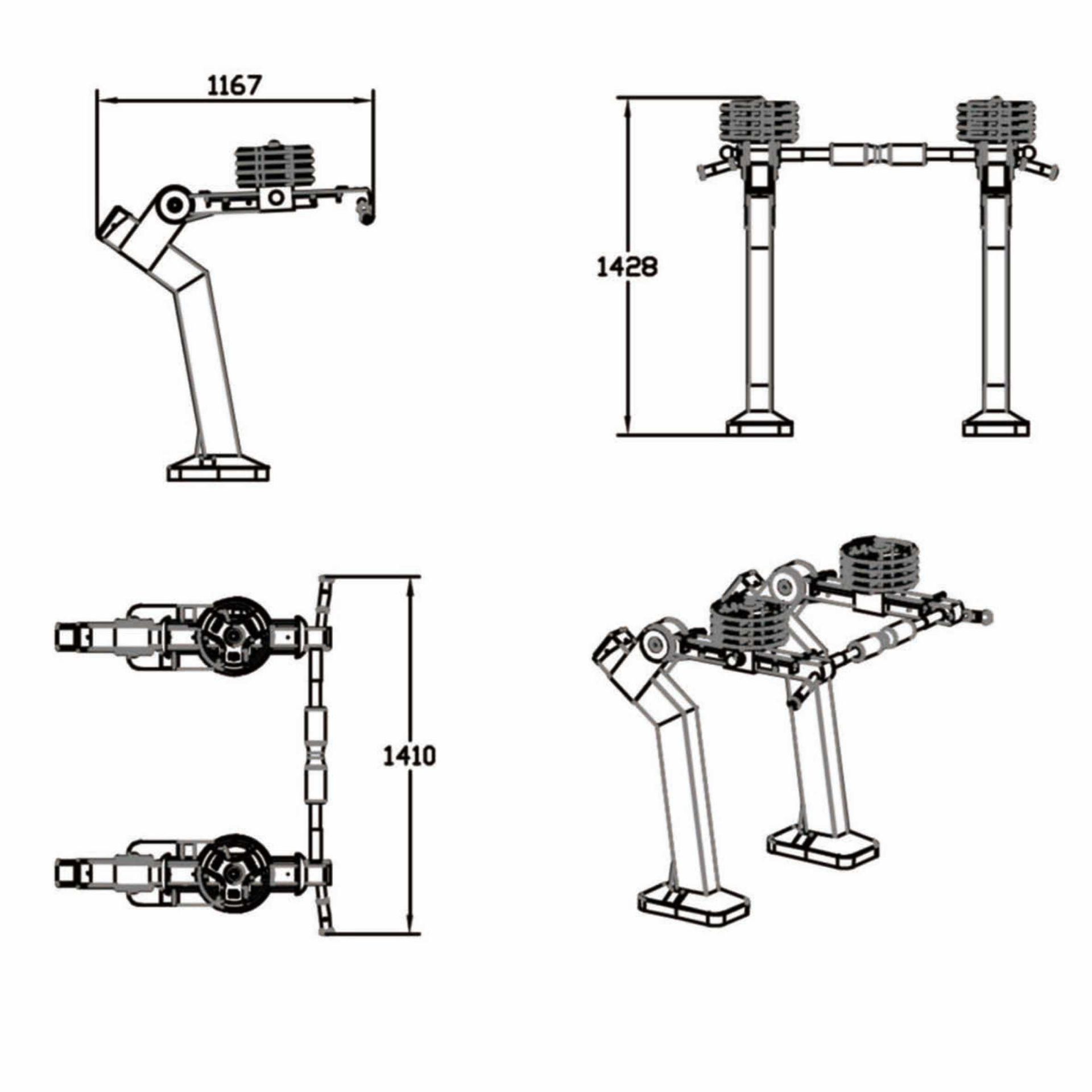 OPTIGN-001 OPTIFIT IGNITE OUTDOOR VARIABLE LOAD SQUAT DIMENSIONS