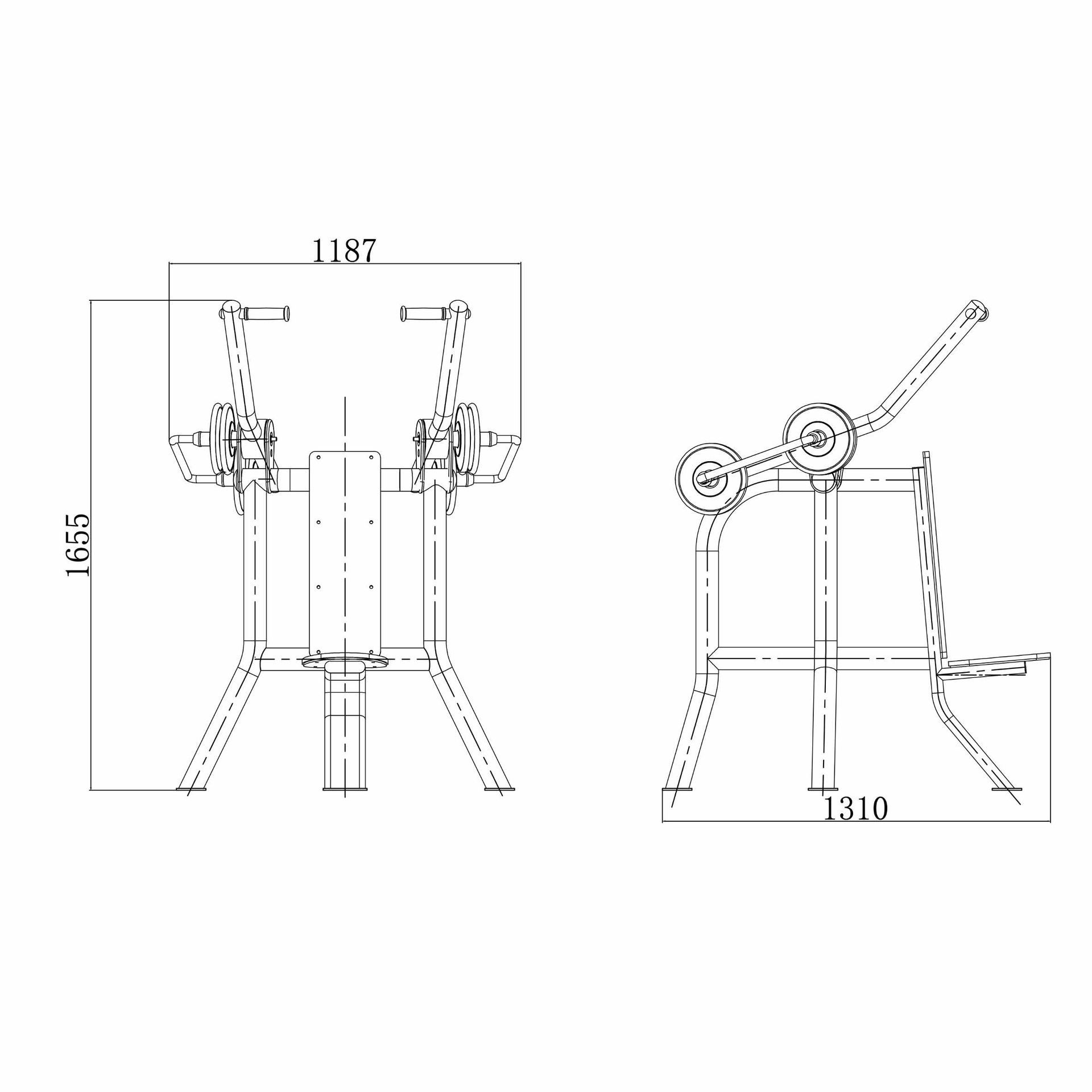 OPTPRI-004 OPTIFIT PRIME OUTDOOR VARIABLE LOAD PULLDOWN DIMENSIONS