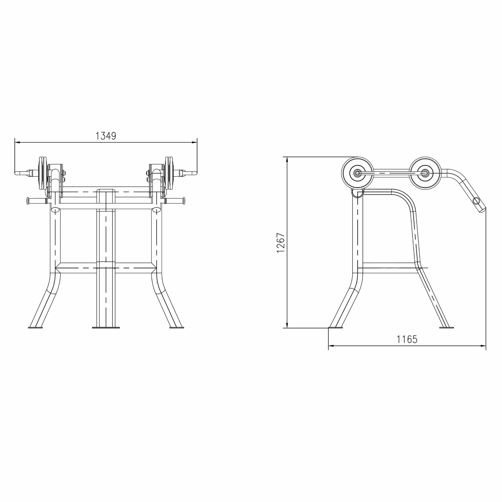 OPTIGN-001 OPTIFIT IGNITE OUTDOOR VARIABLE LOAD SQUAT DIMENSIONS