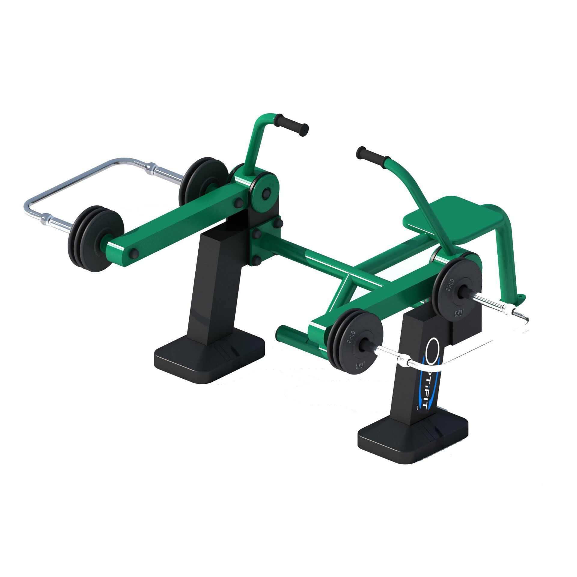 OPTSTR-010 OPTIFIT STRIVE OUTDOOR PLATE LOADED SEATED ROW