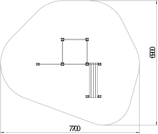 OPTAGI-007 OPTIFIT AGILE CLASSIC BENCH STATION SAFETY AREA OPTAGI-007 OPTIFIT AGILE CLASSIC BENCH STATION SAFETY AREA