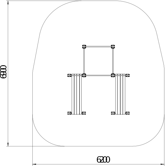 OPTAGI-008 OPTIFIT AGILE MULTI-BENCH STATION SAFETY AREA OPTAGI-008 OPTIFIT AGILE MULTI-BENCH STATION SAFETY AREA