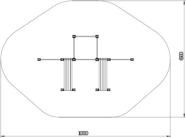 OPTAGI-009 OPTIFIT AGILE POWER BENCH STATION SAFETY AREA OPTAGI-009 OPTIFIT AGILE POWER BENCH STATION SAFETY AREA