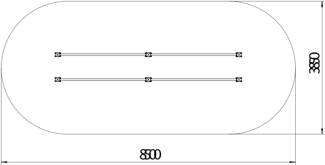 OPTAGI-013 OPTIFIT AGILE DUAL PARALLEL BARS SAFETY AREA